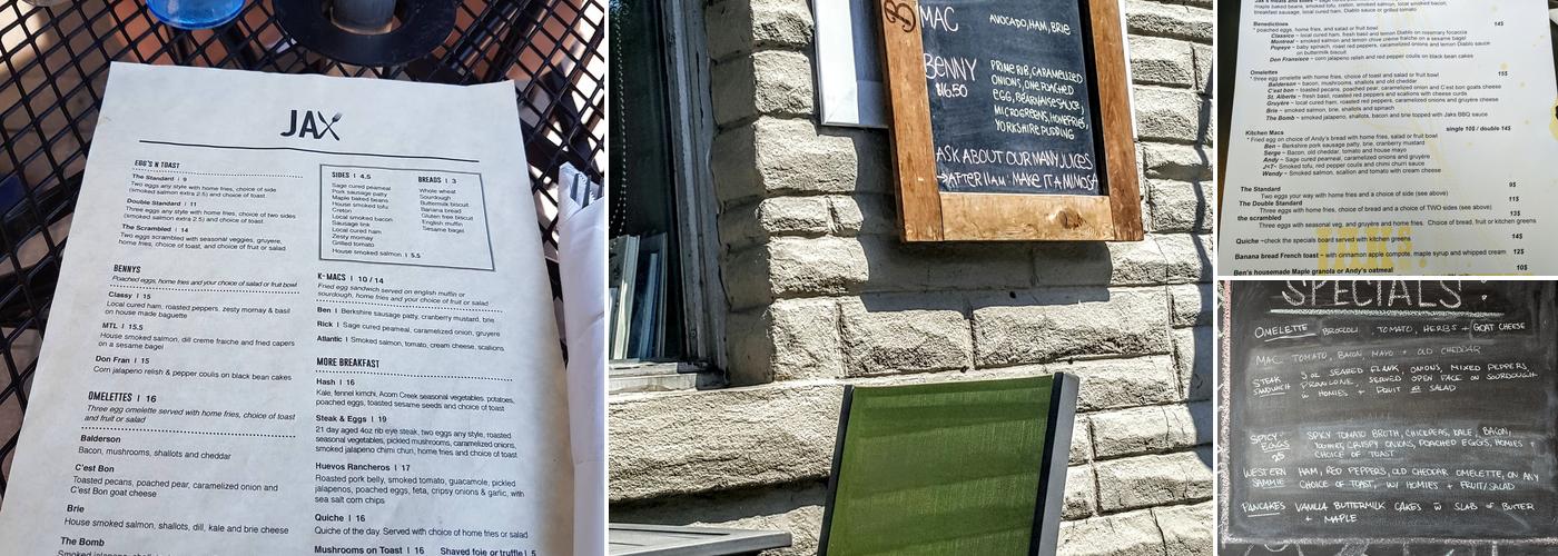 Jax Menu