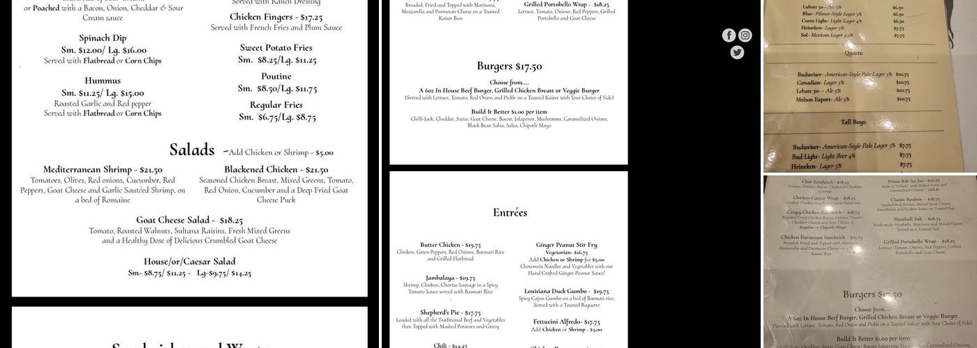 Atomic Rooster Menu