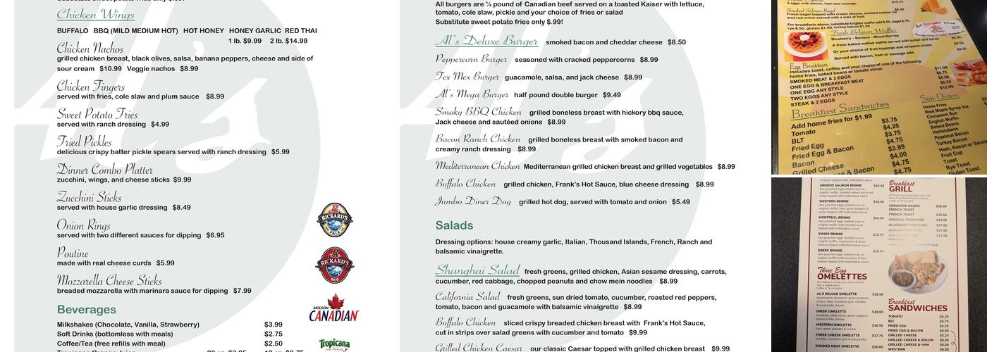 Al's Diner Menu