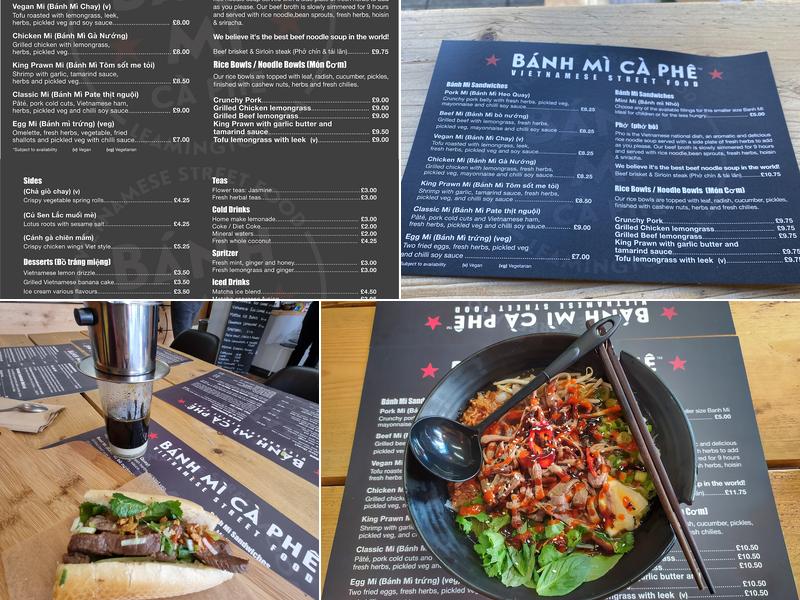 Banh Mi Ca Phe Menu