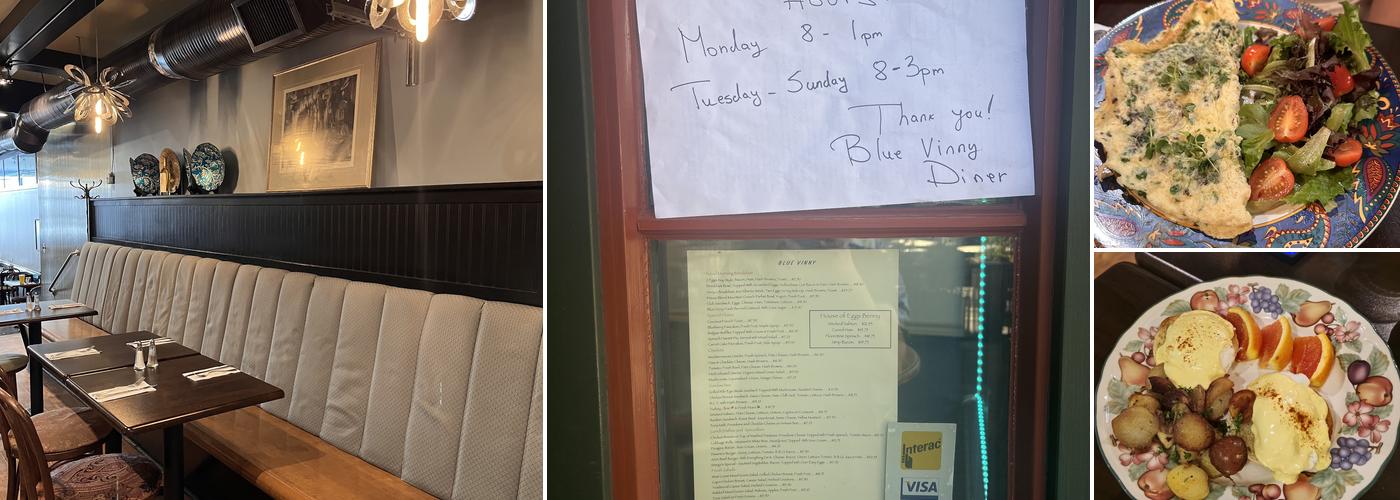 Blue Vinny Diner Menu