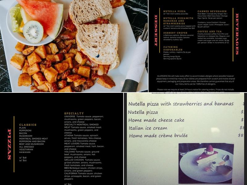 Universe and Liyu Restaurant Menu