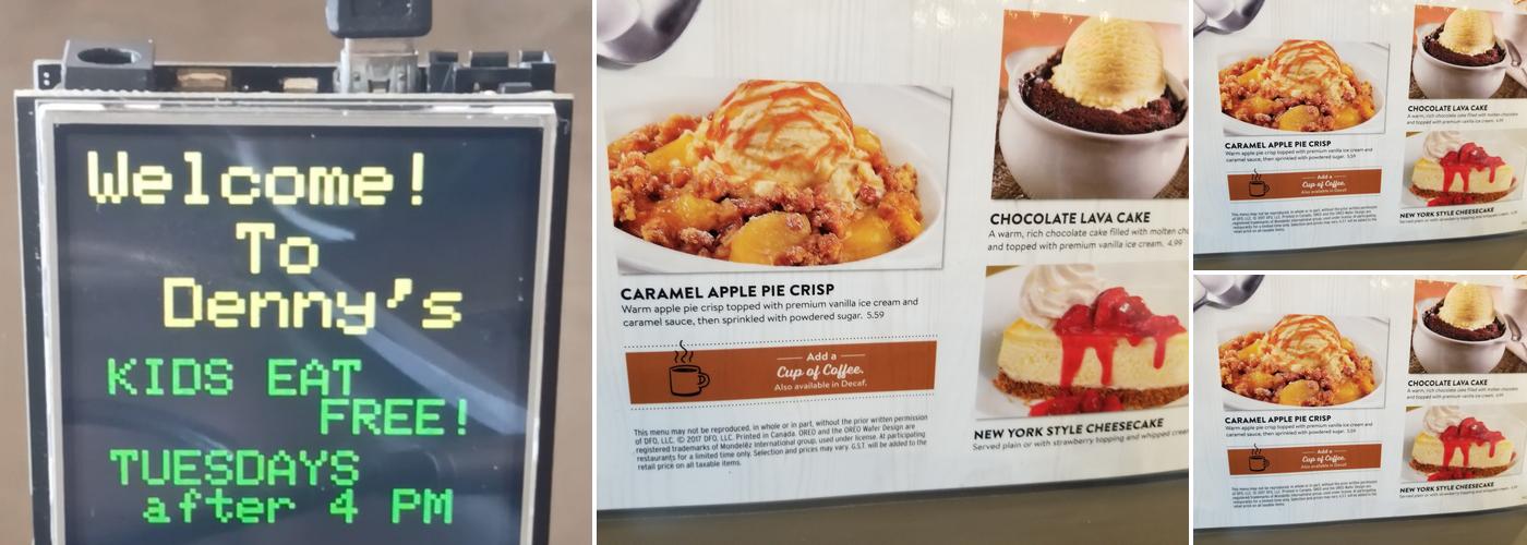 Denny's Restaurant Menu