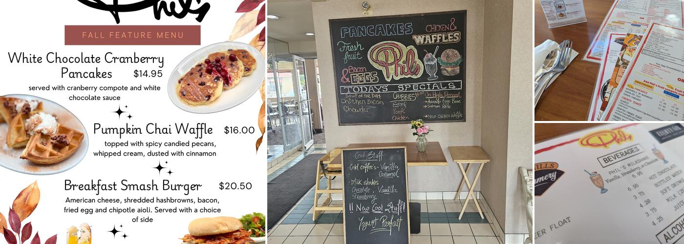 Phil's Restaurants Menu