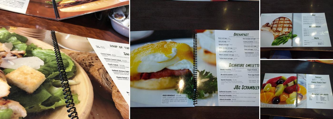 Jay Bee's Beverly Menu