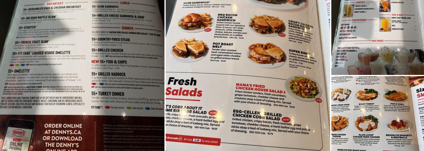 Denny's Menu
