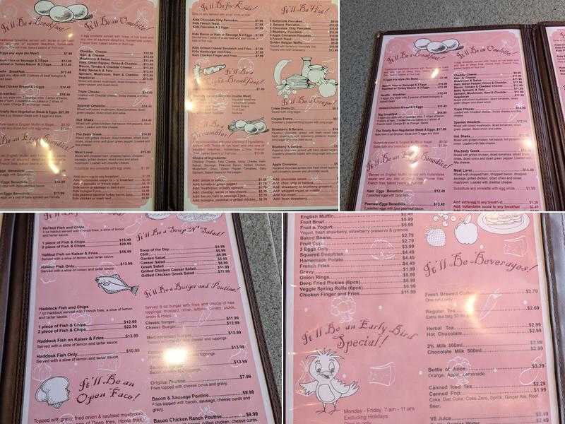 Sherry's Diner Menu