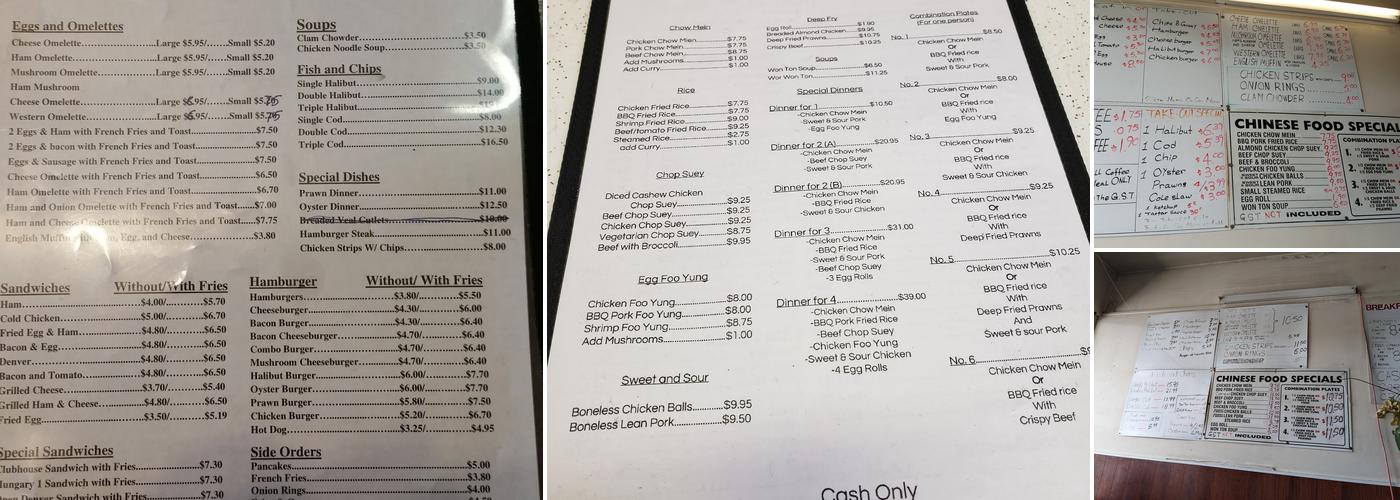 Marble Arch Fish & Chips Menu