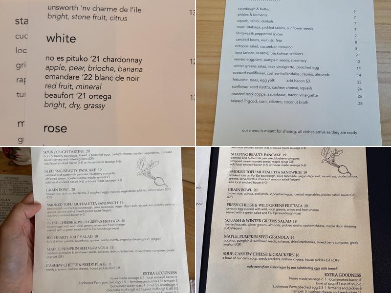 Nourish Kitchen & Cafe Menu