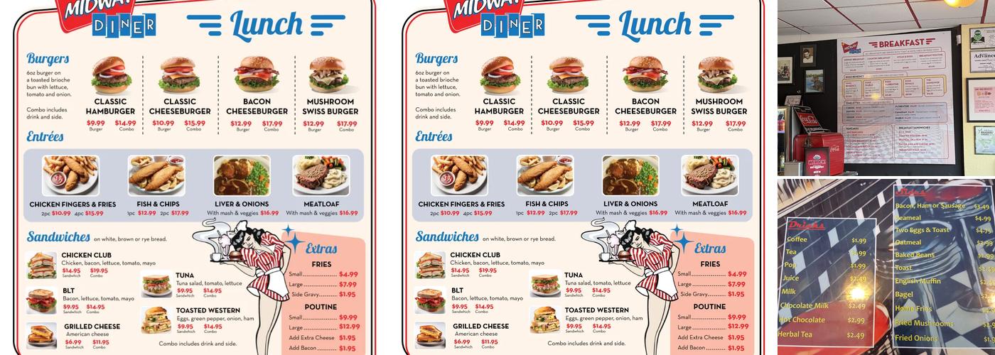 Midway Diner Menu