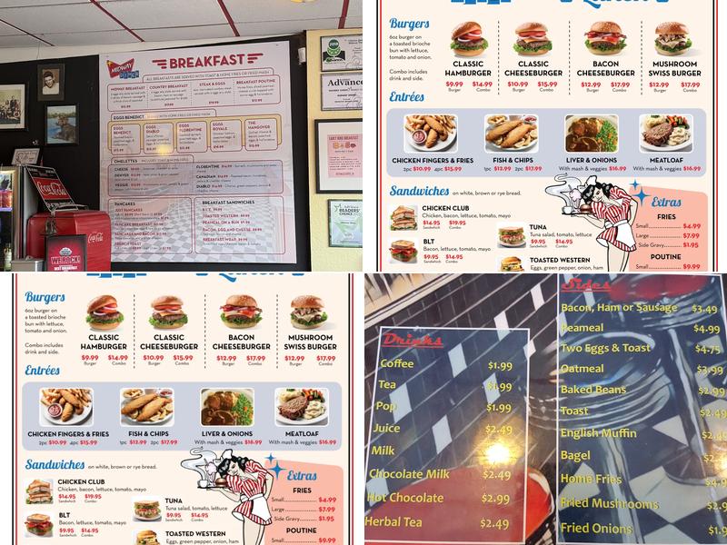 Midway Diner Menu