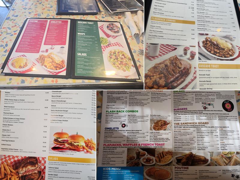 Flashback Restaurant Menu