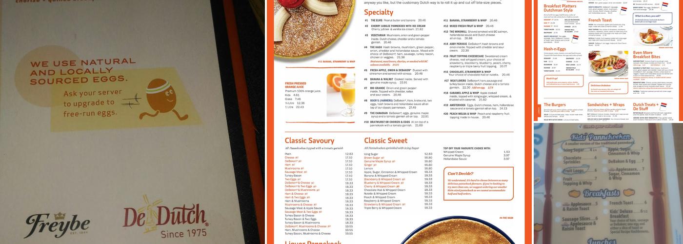 De Dutch Menu
