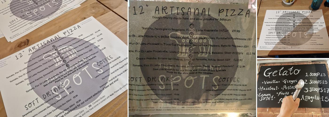 The Leopard Spots Menu