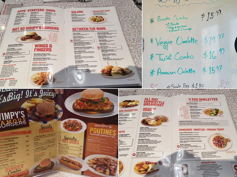 Wimpy's Diner Menu