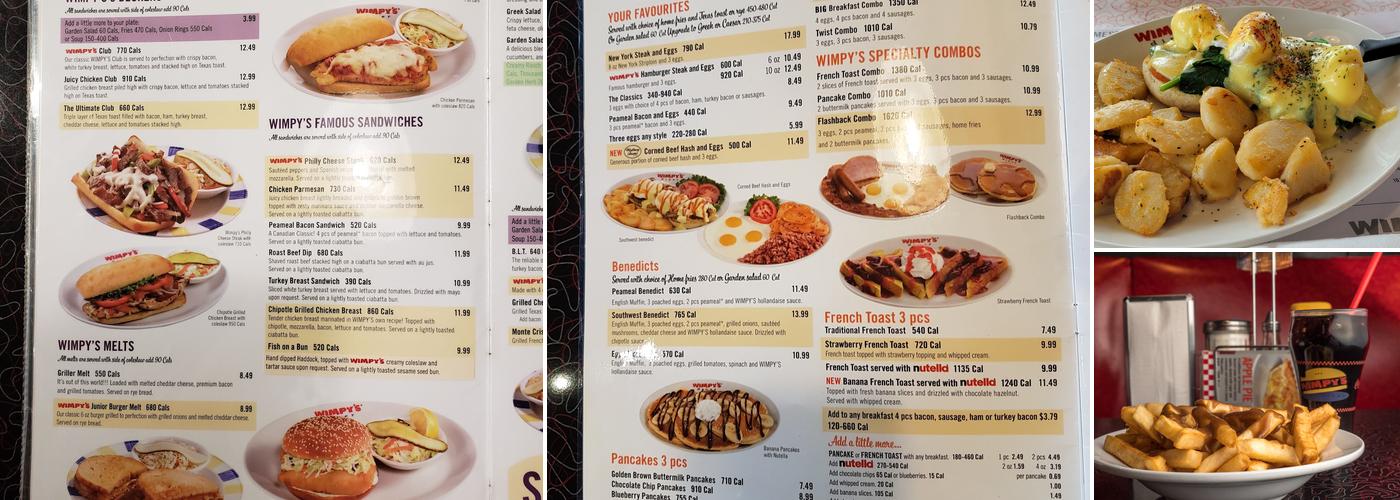 Wimpy's Diner Menu