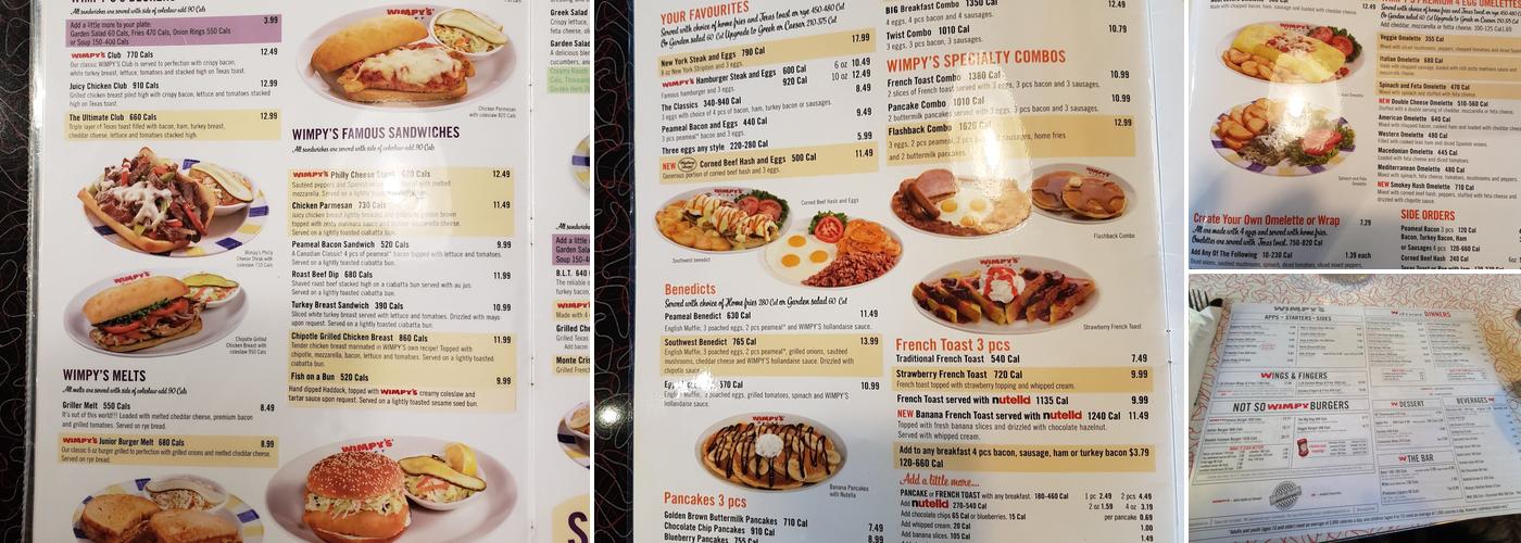 Wimpy's Diner Menu