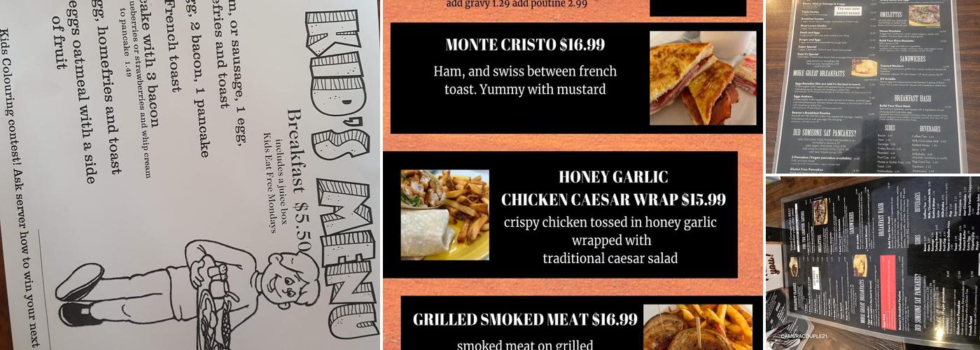 Deja Vu Diner Menu