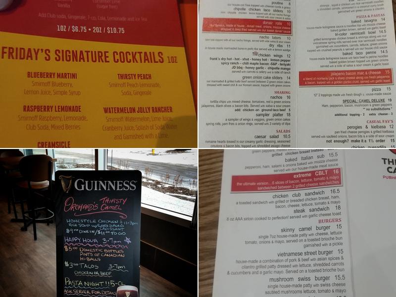 Thirsty Camel Orchards Menu