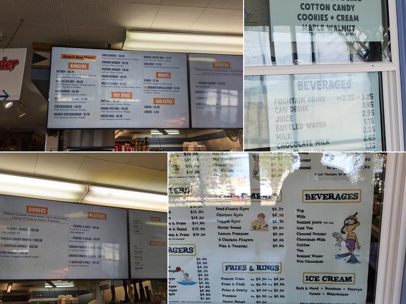 Beach Boy Restaurant Menu