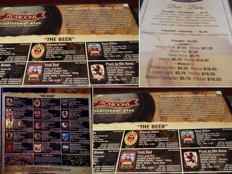 Joey's Pub Menu