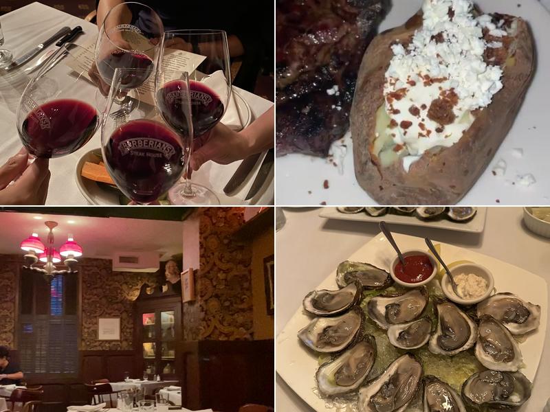 Barberian's Steak House Menu