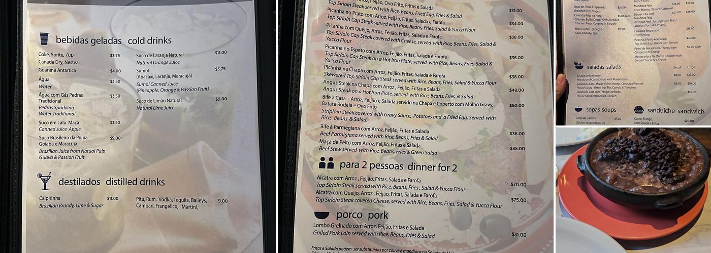 Brasileirissimo Steak House Menu