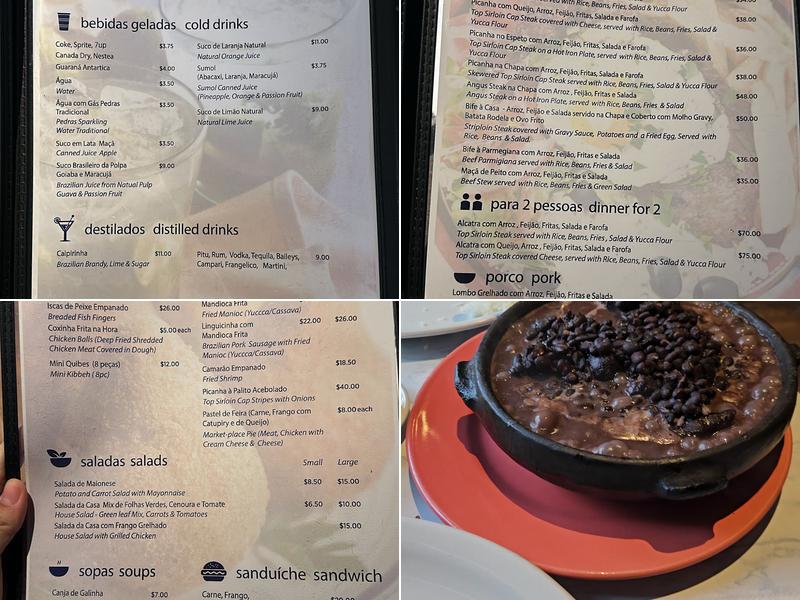 Brasileirissimo Steak House Menu
