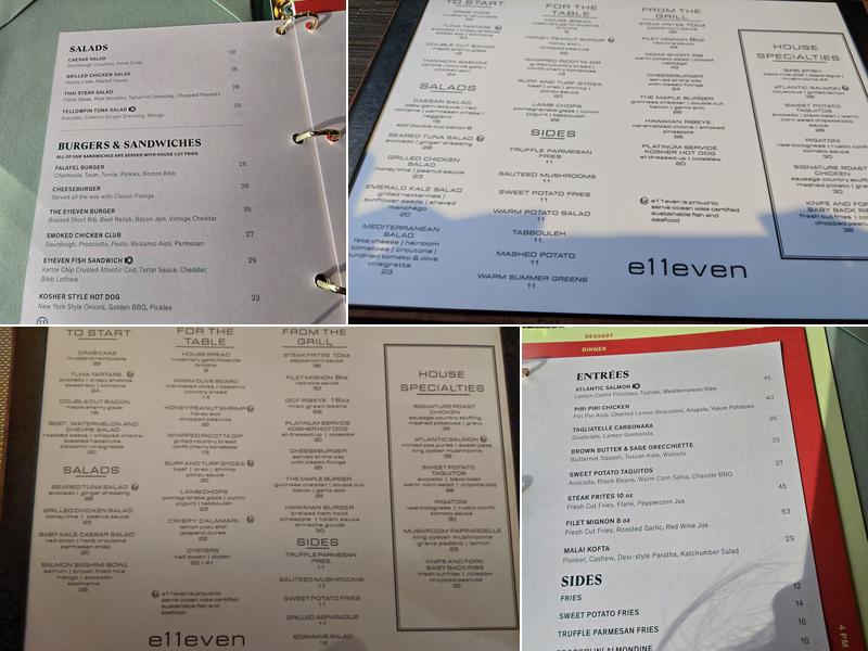 e11even Menu