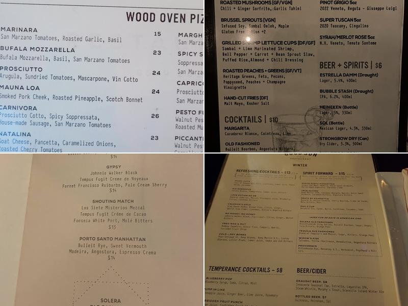 The Good Son Menu