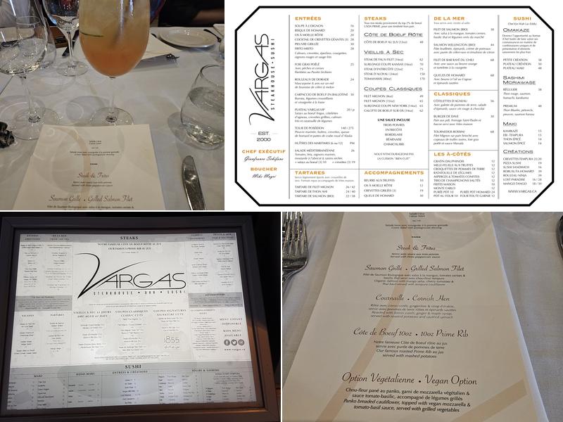 Vargas Restaurant Menu