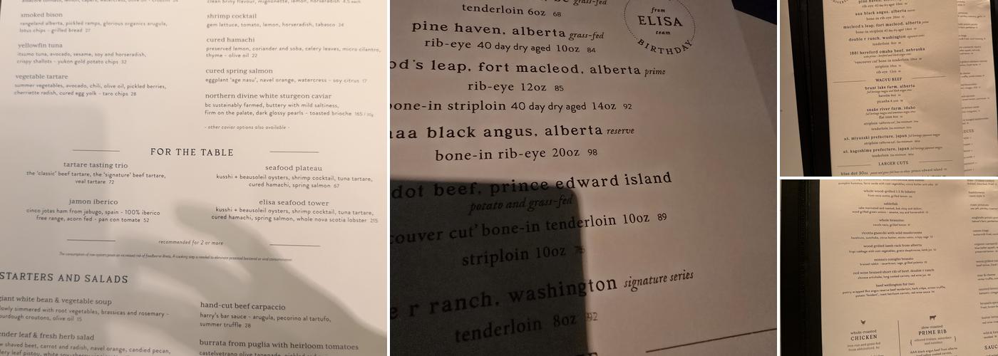 Elisa Menu