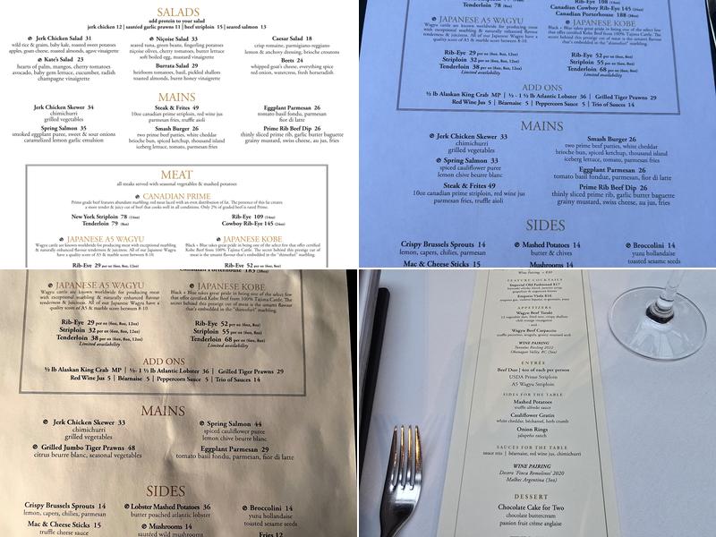 Black+Blue Menu