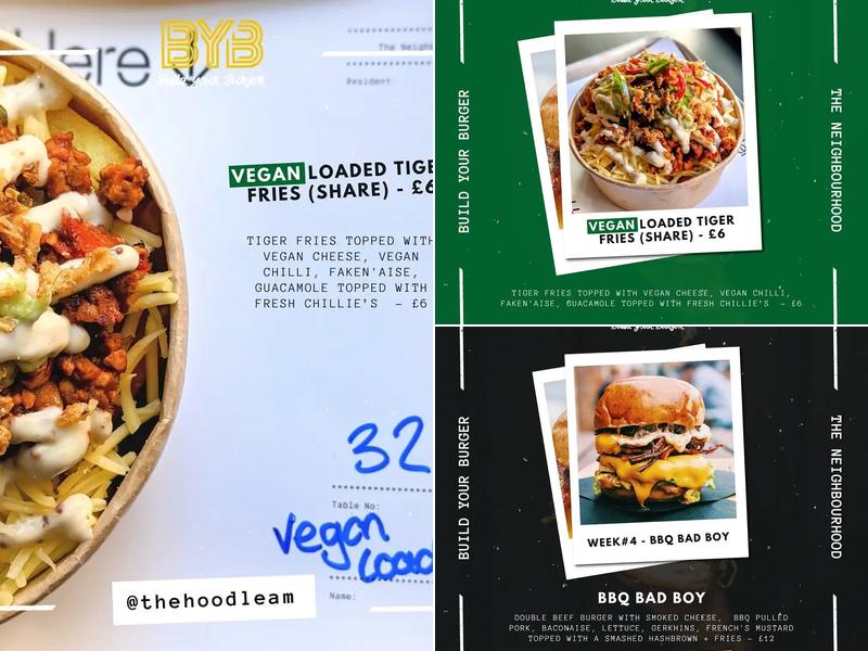 BYB - Build Your Burger Menu