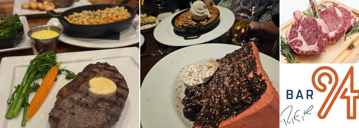 LUX Steakhouse + BAR94 Menu