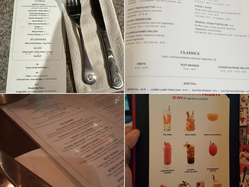 Earls Kitchen + Bar Menu