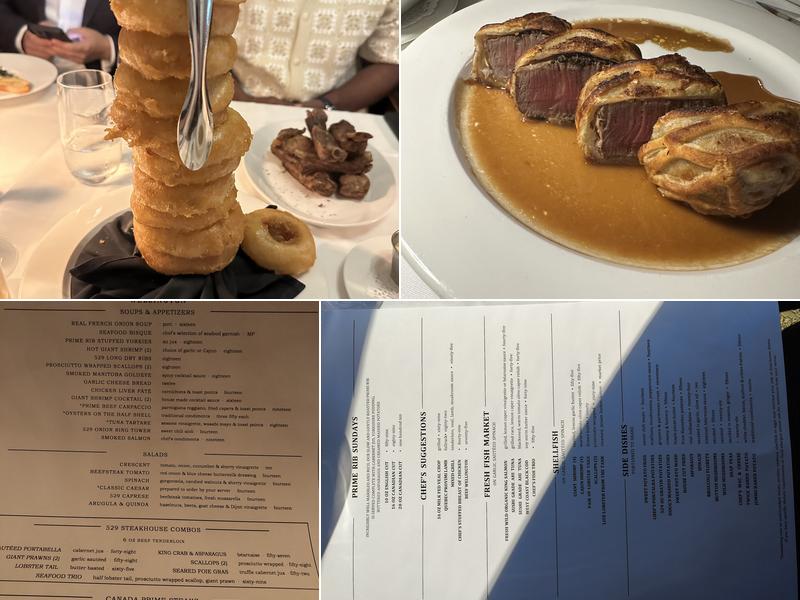 529 Wellington Steakhouse Menu