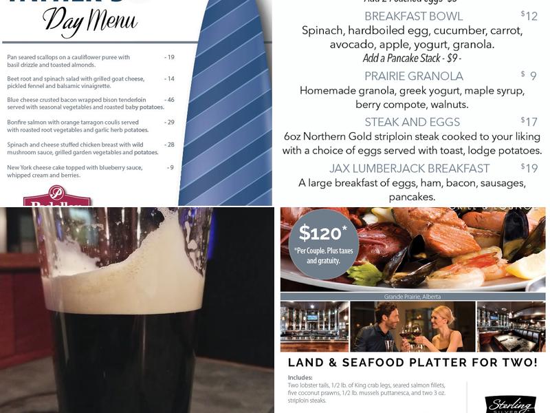 Jax Grill & Lounge Menu