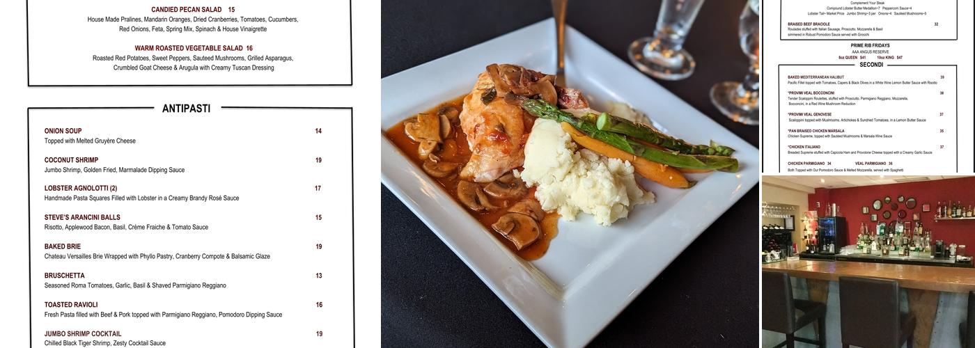 Anthony's Italian Grill Menu