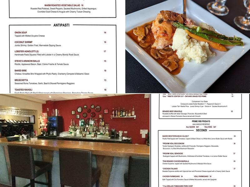 Anthony's Italian Grill Menu