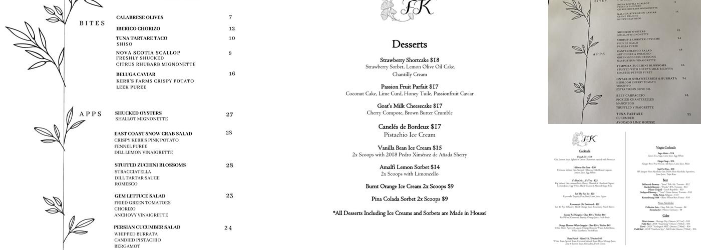 FK Menu