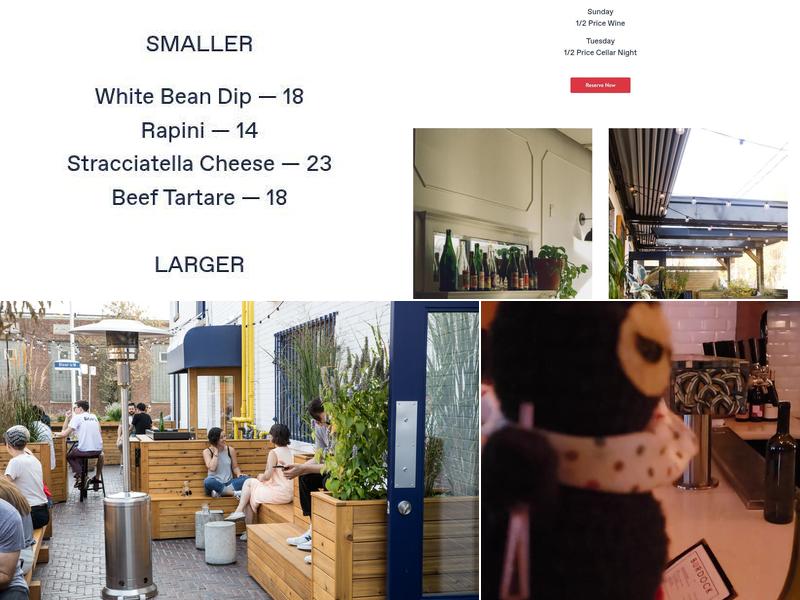 Burdock Brewery Menu