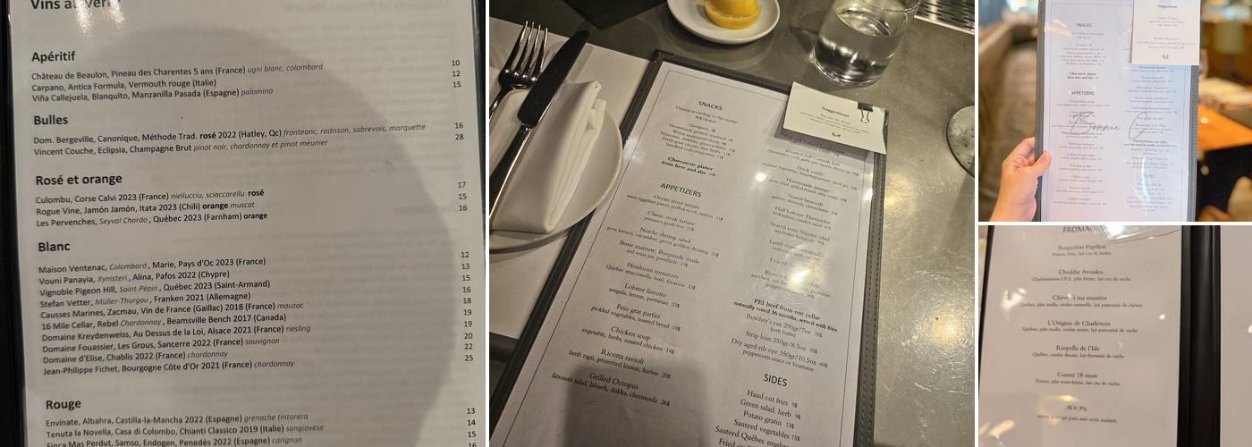 Monarque Menu