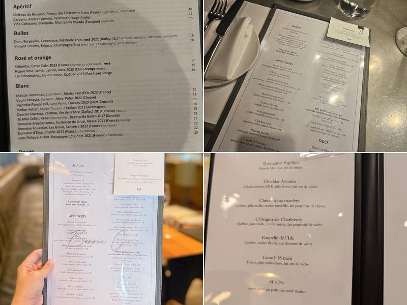 Monarque Menu