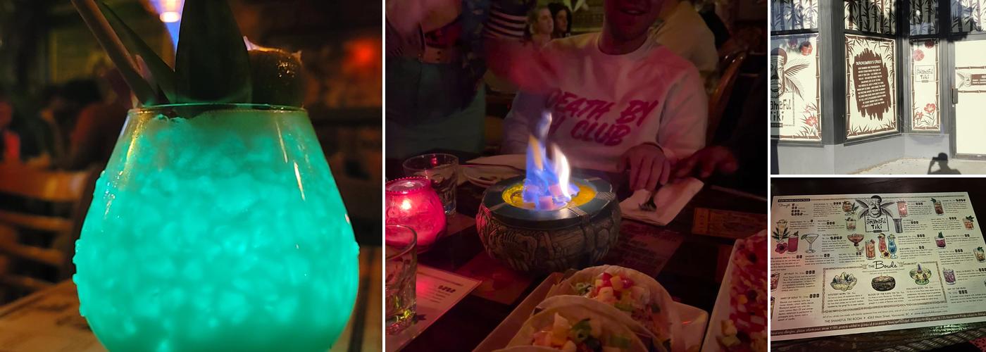 The Shameful Tiki Room Menu