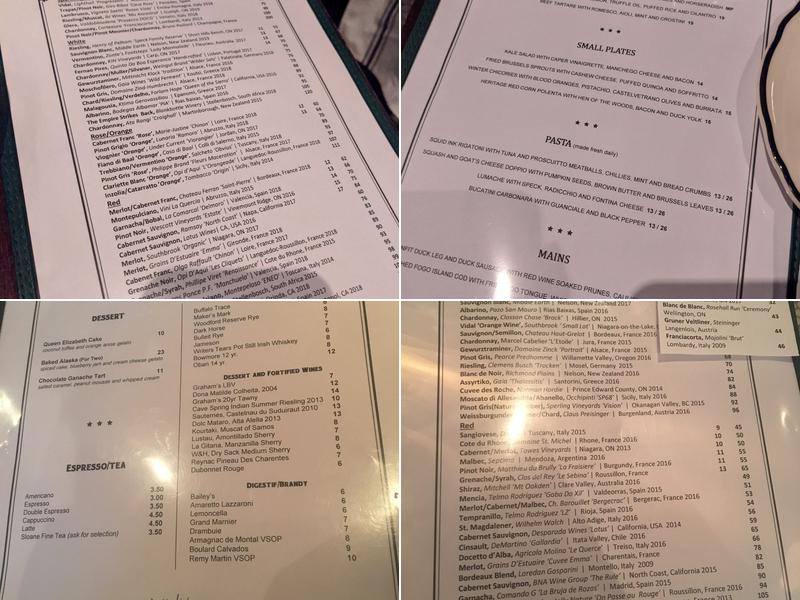 Supply and Demand Menu