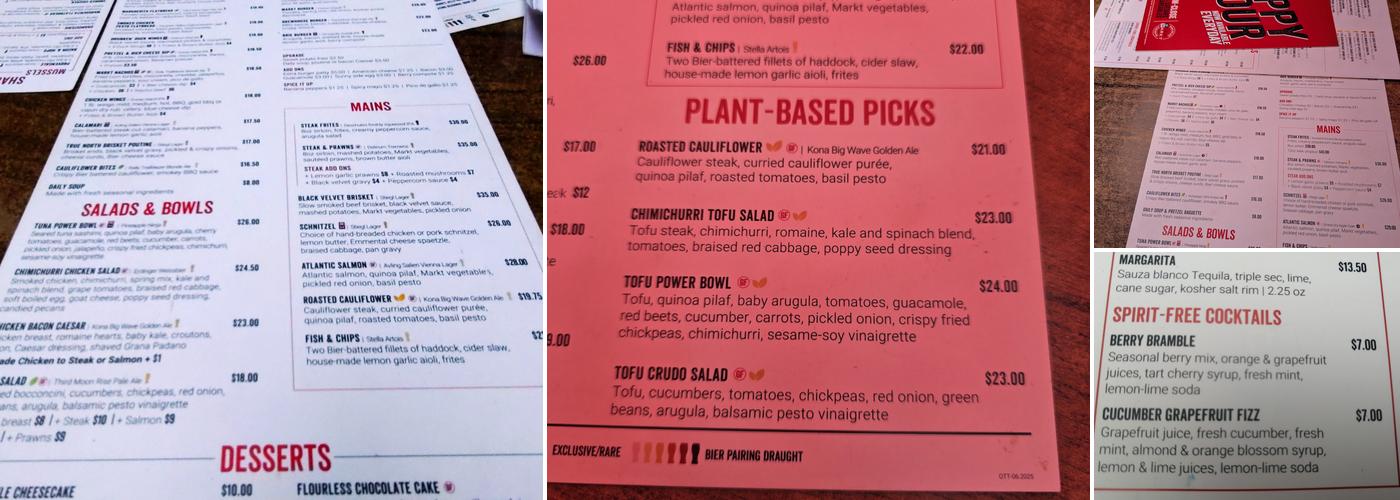 Bier Markt Menu