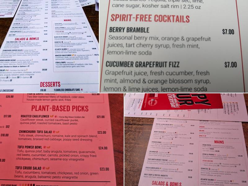 Bier Markt Menu
