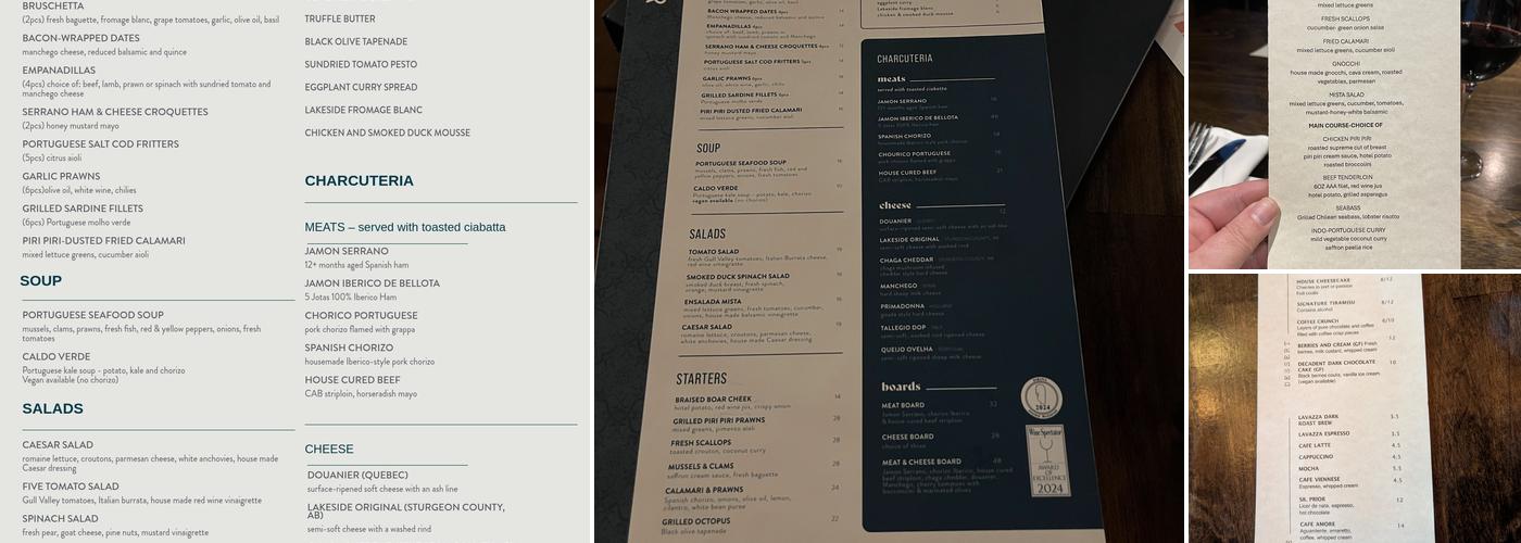 Sabor Restaurant Menu