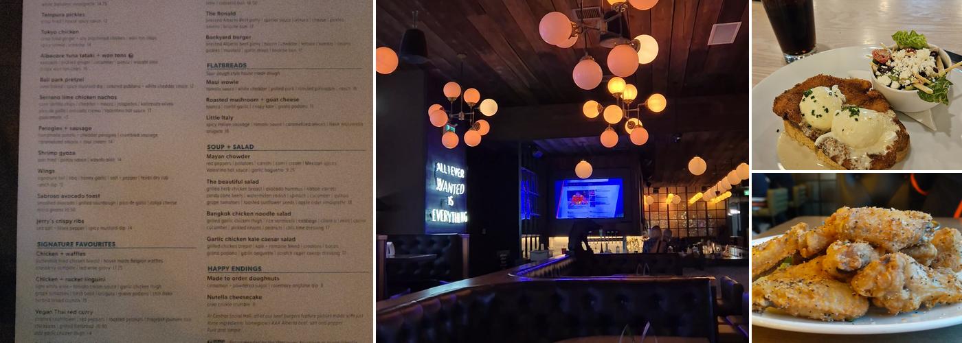 Central Social Hall Menu